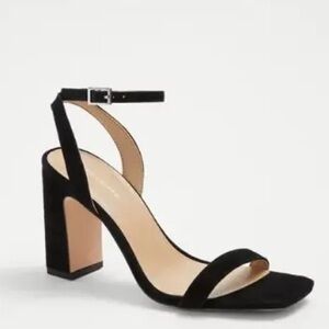 ANN TAYLOR Black Strappy Heels